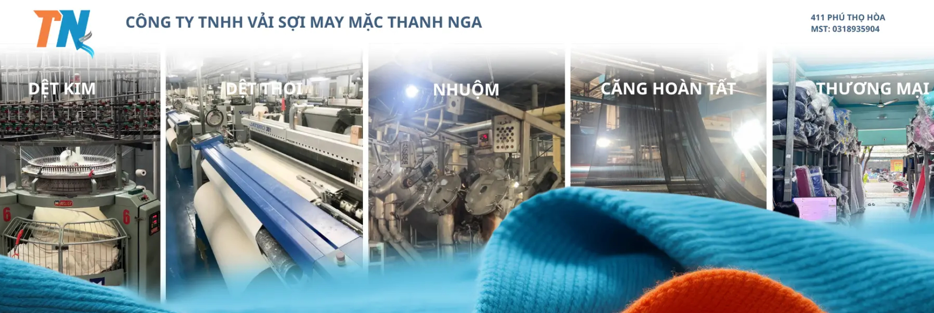 Quy trình sản xuất vải khép kín – Công ty TNHH Vải Sợi May Mặc Thanh Nga